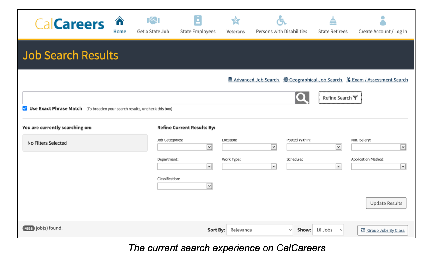 CalCareers website