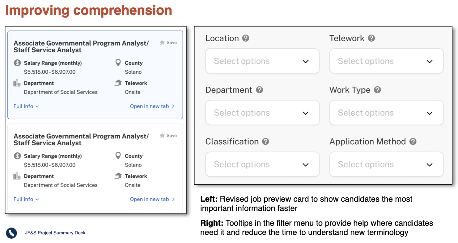 Comprehension improvements
